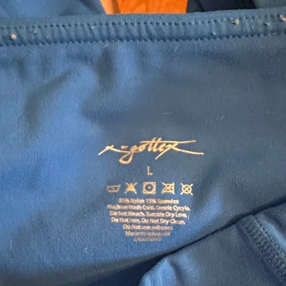 Women's Blue Athletic Shorts - Picture 5 of 6